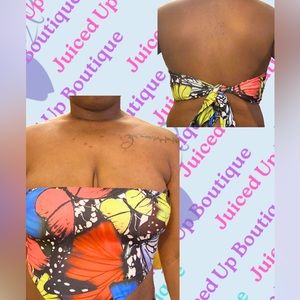 MultiColored Butterfly Print Top